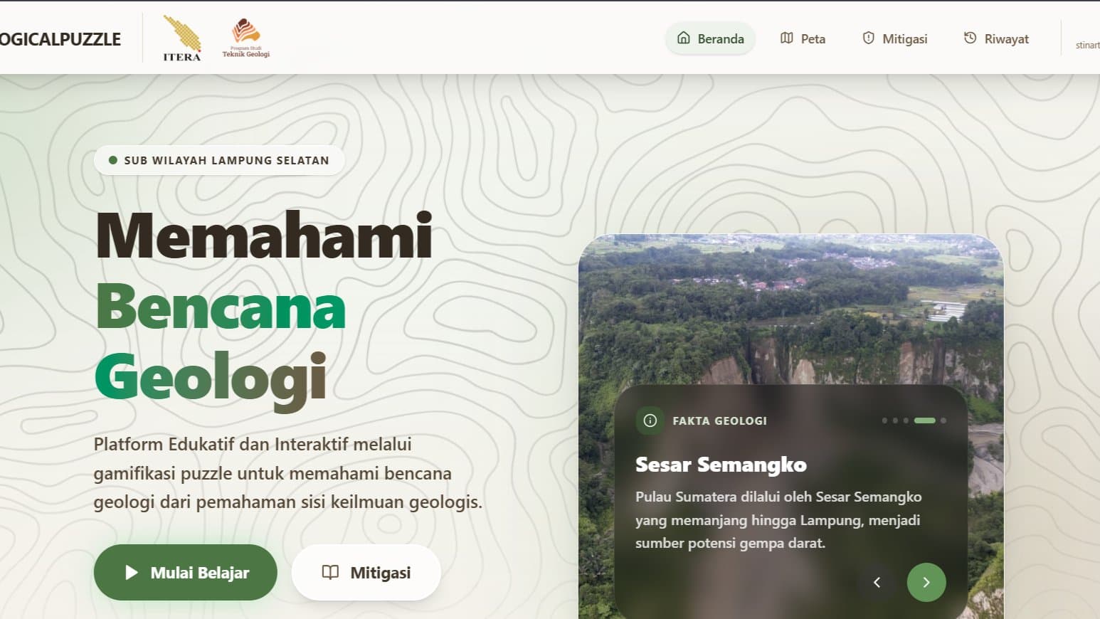GeoPuzzle: Game Edukasi Mitigasi Bencana & Geologi