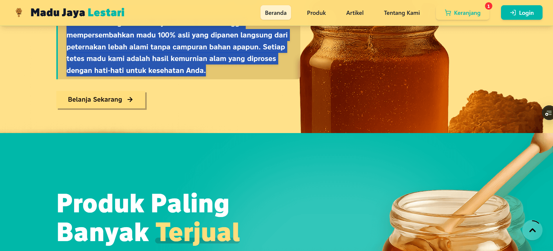 Madu Margolestari – UMKM ECommerce
